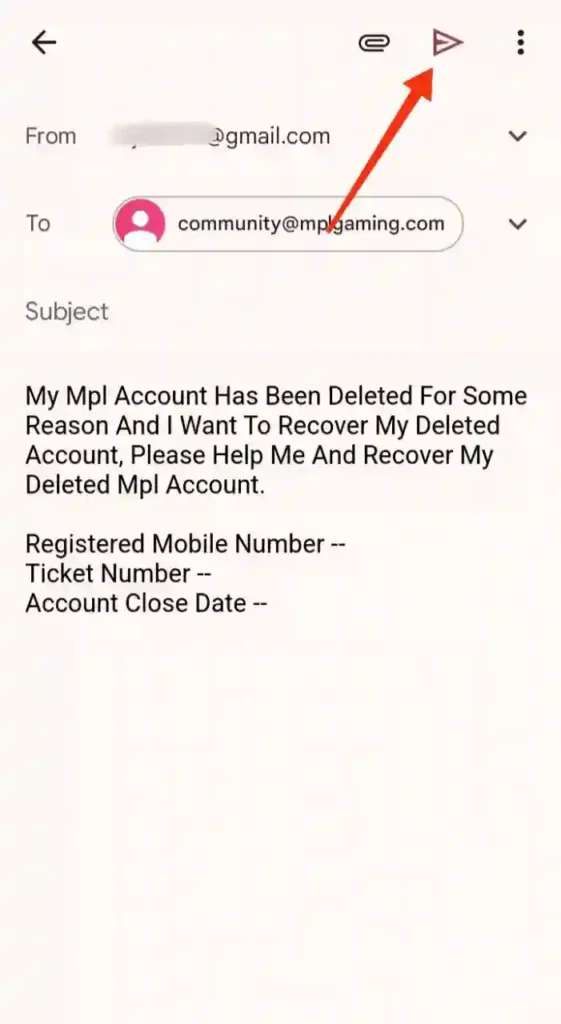 step 3 - mpl account delete recover kaise kare