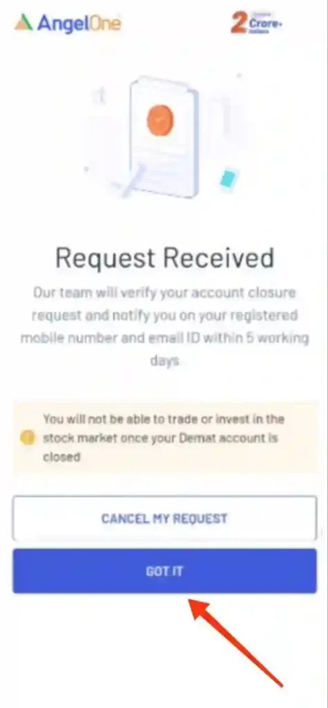 step 10 - angel one demat account close kaise kare