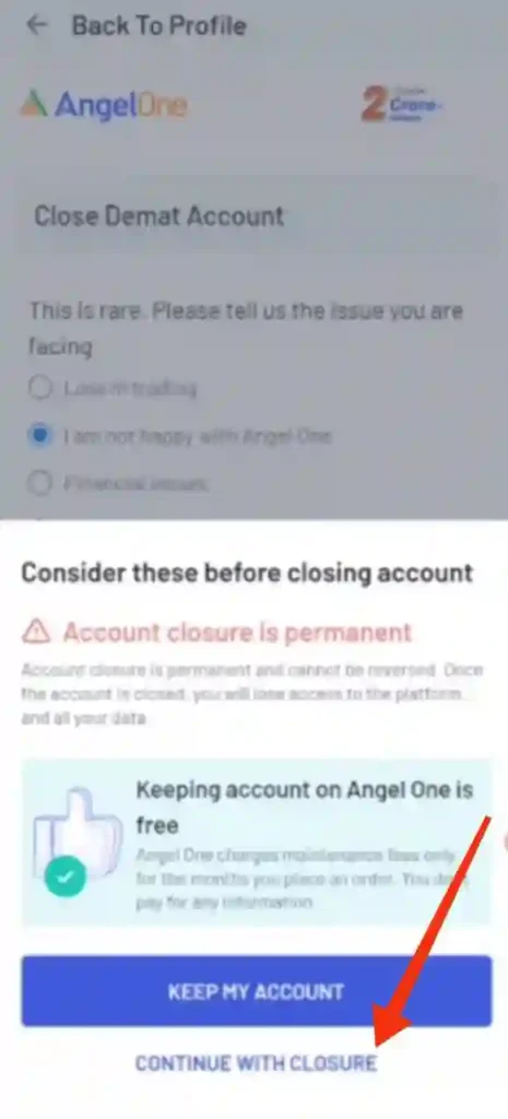 step 5 - angel one demat account close kaise kare