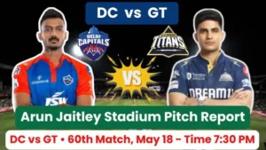 DC vs GT Pitch Report
