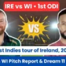 IRE vs WI 1st ODI Pitch Report