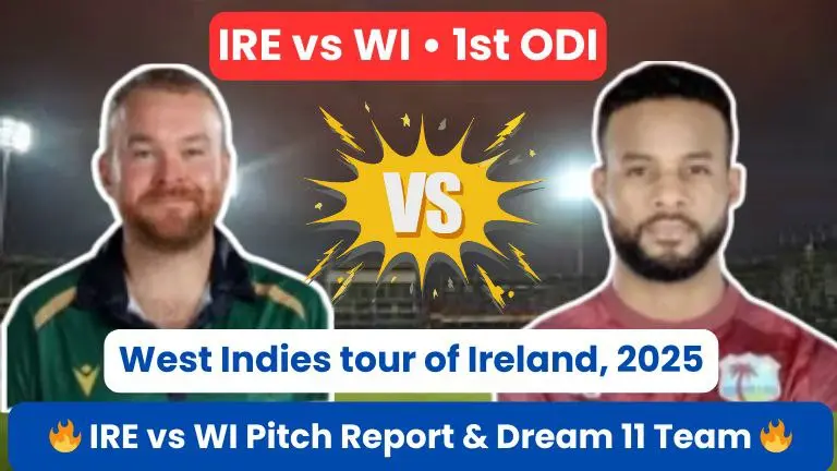 IRE vs WI 1st ODI Pitch Report