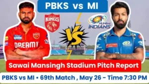 PBKS vs MI Pitch Report In Hindi