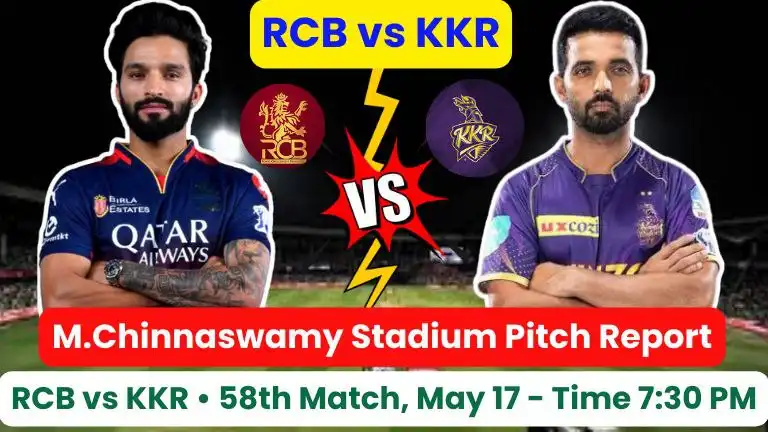 RCB vs KKR Pitch Report