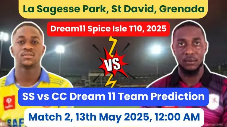 SS vs CC Dream 11 Prediction 2025