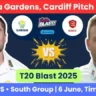 GLA vs ESS Pitch Report