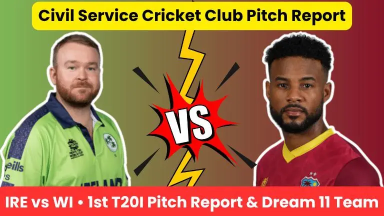 IRE vs WI 1st T20I Pitch Report
