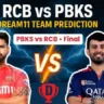 RCB vs PBKS Dream11 GL Team Secret