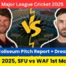 SFU vs WAF 1st Match Pitch Report
