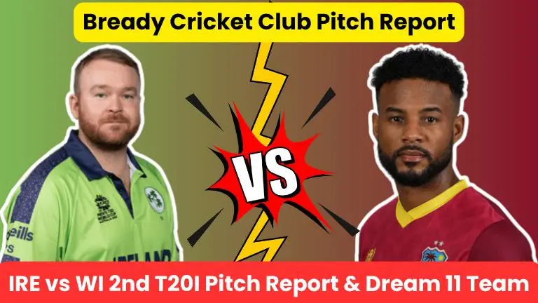 आयरलैंड vs वेस्ट इंडीज 2nd T20 Pitch Report