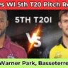 AUS vs WI 5th T20 Pitch Report In Hindi