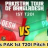 BAN vs PAK Pitch Report In Hindi