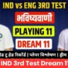 ENG vs IND 3rd Test