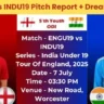 ENGU19 vs INDU19 पिच रिपोर्ट