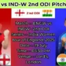 ENGW vs INDW 2nd ODI Pitch Report In Hindi
