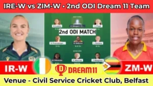 Ireland vs Zimbabwe Women 2nd ODI Dream11 Team In Hindi