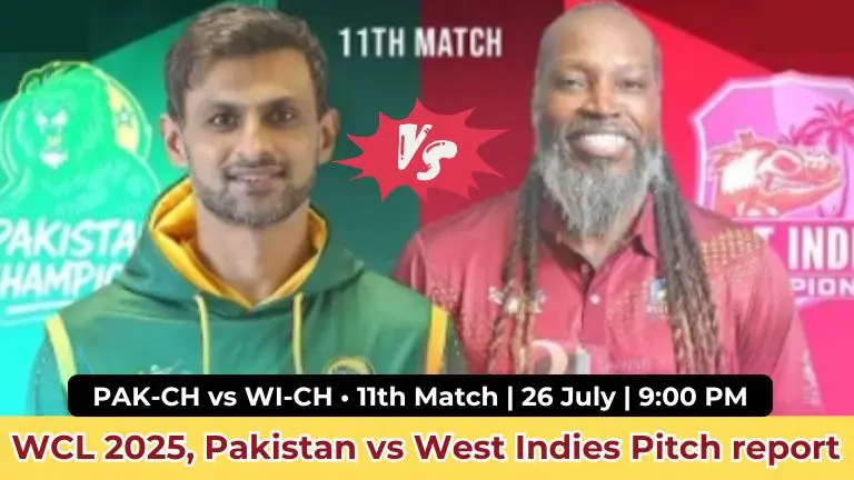 Pakistan vs West Indies Pitch report