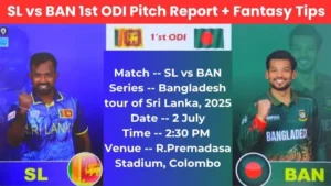 SL vs BAN 1st ODI Pitch Report