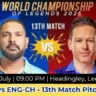 WCL 2025 Match 13 India vs England Pitch Report In Hindi