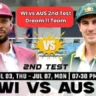 WI vs AUS 2nd Test Dream 11 Picks