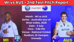 WI vs AUS 2nd Test Pitch Report