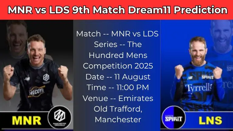 9th Match Manchester Originals vs London Spirits