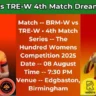 BRM-W vs TRE-W 4th Match Dream 11 Team In Hindi