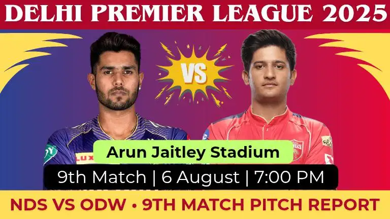 NDS vs ODW Pitch Report In Hindi