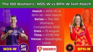 NOS-W vs BPH-W 14th Match Pitch Report