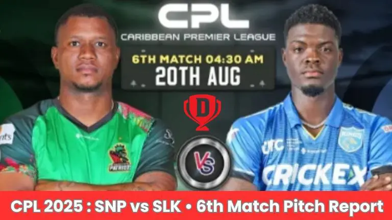 SNP vs SLK 6th Match Pitch Report