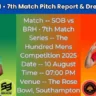 SOB vs BRH 7th Match Dream 11 Prediction