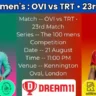 The 100 Men's OVI vs TRT 23rd Match