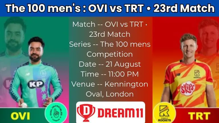 The 100 Men's OVI vs TRT 23rd Match
