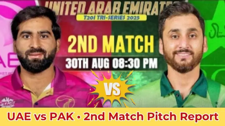 UAE vs PAK 2nd Match Pitch Report In Hindi
