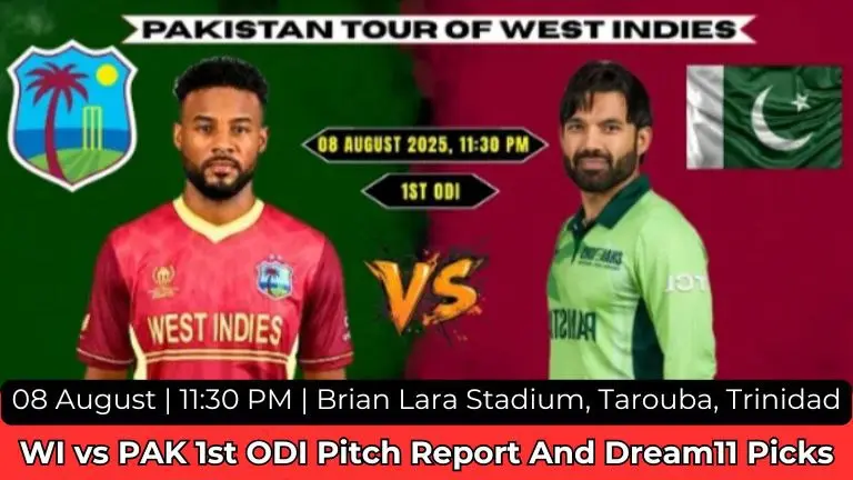 WI vs PAK 1st ODI Dream11 Prediction In Hindi