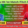 Afghanistan बनाम Hong Kong