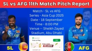 Asia Cup 2025 SL vs AFG 11th Match