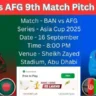 BAN vs AFG 9th Match Pitch Report