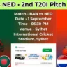 BAN vs NED 2nd T20I Pitch Report