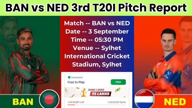 BAN vs NED 3rd T20 Pitch Report