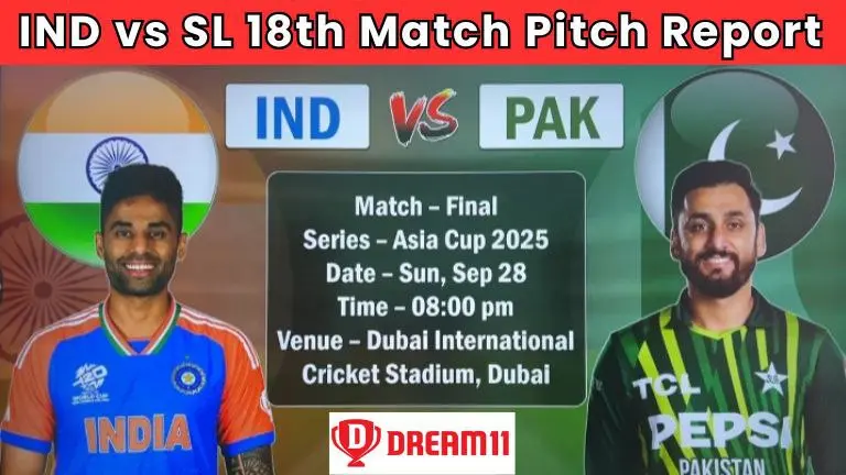 IND vs PAK Final Match Pitch Report In Hindi