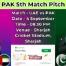 PAK vs UAE 5th Match