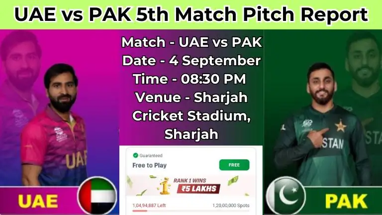 PAK vs UAE 5th Match