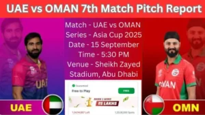 UAE vs OMAN 7th Match Pitch Report