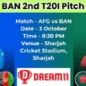 AFG vs BAN 2nd T20 Pitch Report In Hindi