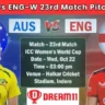 AUS-W vs ENG-W 23rd Match Pitch Report