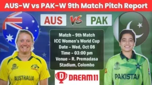 AUS-W vs PAK-W 9th Match Pitch Report
