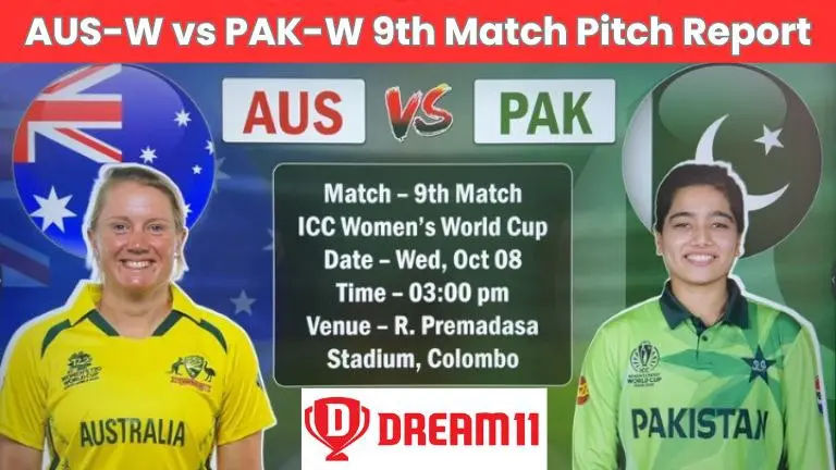AUS-W vs PAK-W 9th Match Pitch Report