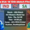 IND-W vs SA-W Pitch Report In Hindi
