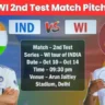 IND vs WI 2nd Test Match Pitch Report